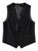Costum Elegant de Ceremonie pentru Bărbați, 4 Piese Sacou, Pantalon, Vestă și Papion, Detalii cu Pietre -PG0253