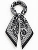 Fular negru cu model – PG0243