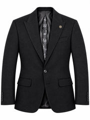 Sacou din Material cu Dungi, cu Căptușeală cu Model – PG0270