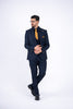 Costum Barbatesc, 3 piese, Sacou, Vesta si Pantalon, Textura Punctata, Bleomaren PG0027