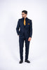 Costum Barbatesc, 3 piese, Sacou, Vesta si Pantalon, Textura Punctata, Bleomaren PG0027