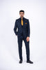 Costum Barbatesc, 3 piese, Sacou, Vesta si Pantalon, Textura Punctata, Bleomaren PG0027