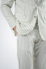 Costum barbatesc de vara, 2 piese sacou si pantalon , nuanta verde olive, PG0101