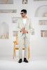 Costum barbatesc de vara, 2 piese sacou si pantalon , nuanta verde olive, PG0101