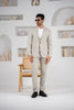 Costum barbatesc de vara, 2 piese, pantalon si sacou, culoarea gri perlat, PG0173