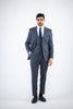 Costum Barbatesc, 3 piese, Sacou si Vesta si Pantalon,culoarea albastru-antracit, PG0198