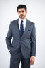 Costum Barbatesc, 3 piese, Sacou si Vesta si Pantalon,culoarea albastru-antracit, PG0198