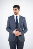 Costum Barbatesc, 3 piese, Sacou si Vesta si Pantalon,culoarea albastru-antracit, PG0198