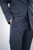 Costum Barbatesc, 3 piese, Sacou si Vesta si Pantalon,culoarea albastru-antracit, PG0198