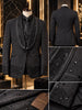 Costum Elegant de Ceremonie pentru Bărbați, 4 Piese  Sacou, Pantalon, Vestă și Papion, Detalii cu Pietre -PG0250