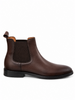 Botine maro din piele elastică – PG-0275