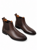 Botine maro din piele elastică – PG-0275